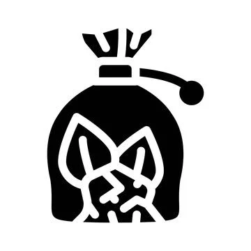 Witches pouch glyph icon vector illustration flat 스톡 일러스트