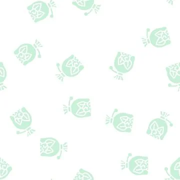 Witches pouch glyph vector seamless pattern flat Stock Illustration