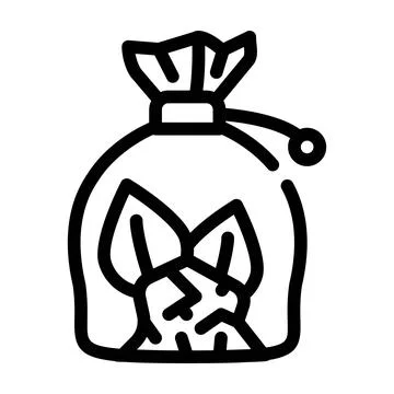 Witches pouch line icon vector illustration flat 스톡 일러스트
