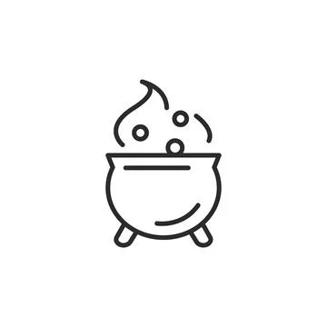 Witch's Cauldron Icon Stock Illustration