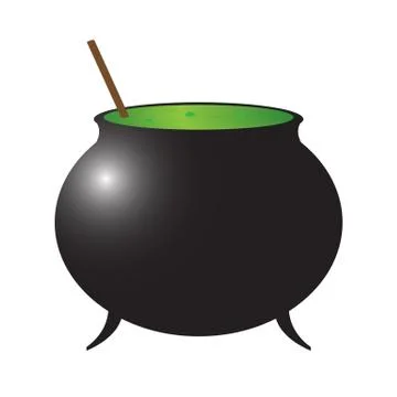 Witch's Cauldron Stock Illustration