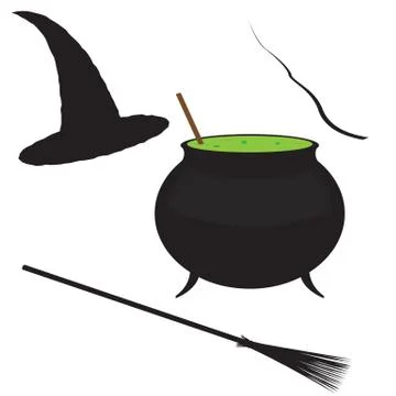 Witch's Essentials Stock Illustration
