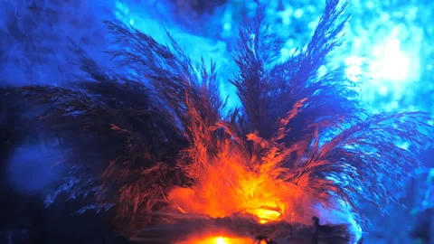 Witch's potion in a pewter goblet for Halloween Stock Footage 133209853