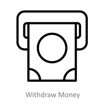 Withdraw Money Stock Illustration