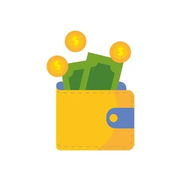 Withdraw money, top up e wallet concept illustration Illustrazione stock