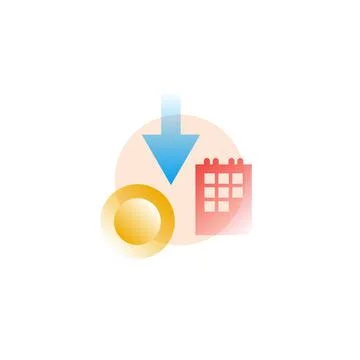 Withdraw money. Vector icon in gradient style Ilustração Stock