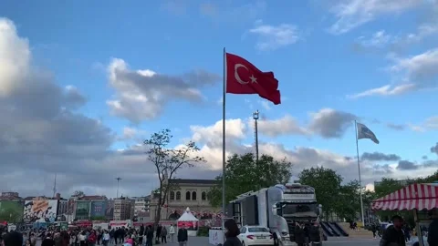 Withdrawal of candidate boosts opposition's chances of defeating Erdogan, ISTAMB Stock Footage 240927534