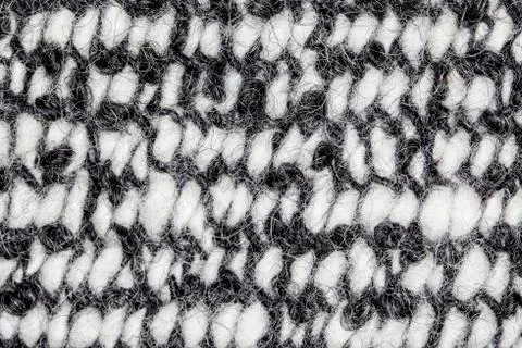 Withe and black shaggy carpet Stock Photos