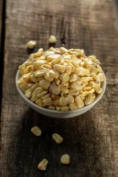 Withe bowl with food Stock Photos