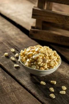 Withe bowl with food Stock Photos