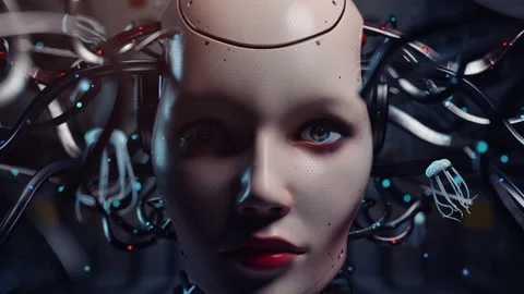 Within the Machine's Depths: Decoding Artificial Consciousness Through Data Stock Footage 310063891