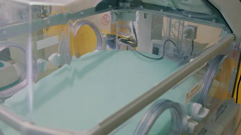 Within neonatal intensive care unit series of advanced incubators cater to needs Stock Footage 270470498