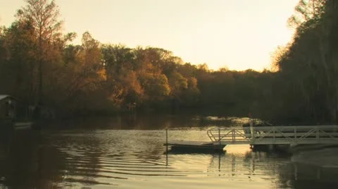 Withlacoochee River at Sunset Видео 20614678