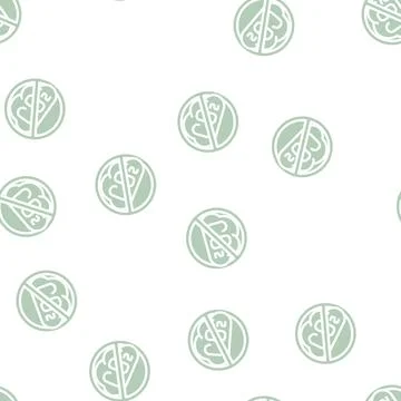 Without carbon dioxide emissions glyph vector seamless pattern Stock Illustration
