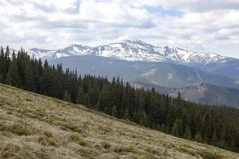 Without great mountains, we cannot reach great heights. Stock Photos