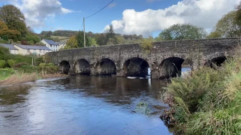 Withypool and the River Barle, Exmoor National Park, Somerset, England, UK Stock-Footage 294221836