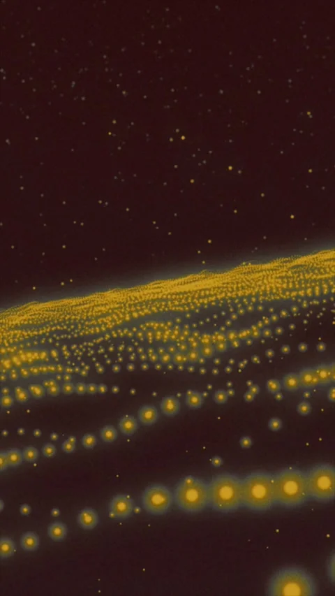 Witness dynamic light patterns flowing smoothly across an abstract landscape Stock Footage 317270614