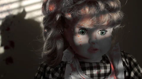 Witness to Evil | Blood Splatter Doll | Stylized Horror Stock Footage