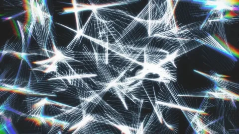 Witness mesmerizing light patterns dance across the dark canvas of night Stock Footage 304052469