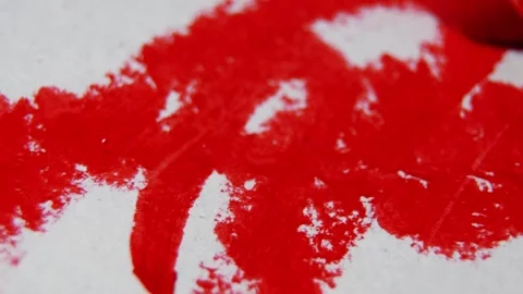 Witness the mesmerizing process of creating abstract art using only lipstic.. Stock Footage 295170320