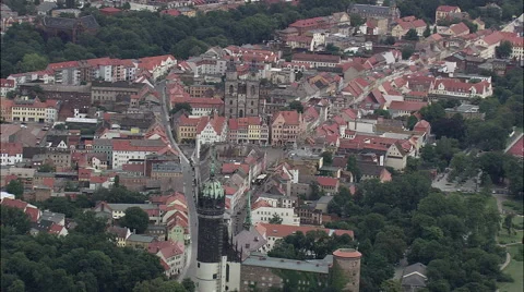 Wittenberg aerial Stock Footage 65379701