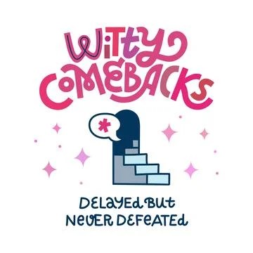 Witty Comebacks Illustrazione stock