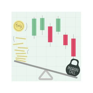 Witty concept vector illustration. Stock market falling, financial crisis, crash Stock Illustration