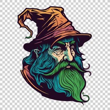 Wizard cartoon illustration Stock Illustration