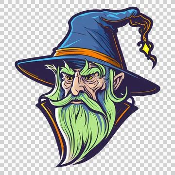 Wizard cartoon illustration Stock Illustration