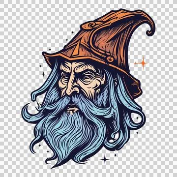 Wizard cartoon illustration Stock Illustration