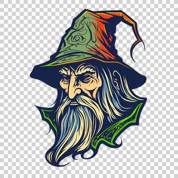 Wizard cartoon illustration Stock Illustration