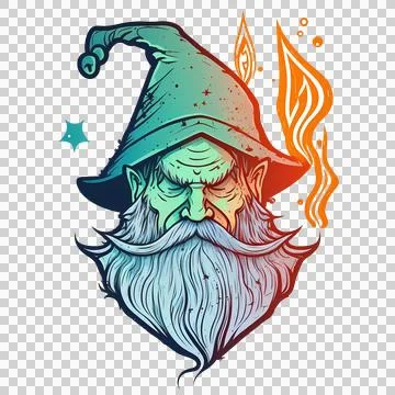 Wizard cartoon illustration Stock Illustration