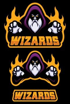 Wizard Cartoon Mascot Stockillustratie