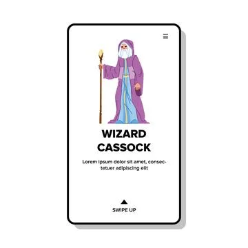 Wizard cassock vector Stock Illustration