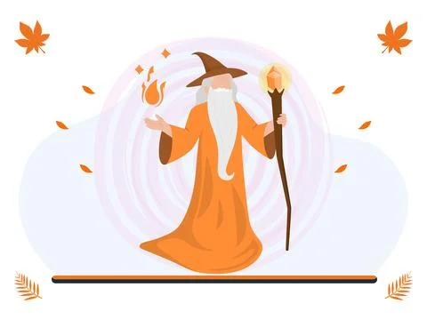 Wizard Concept Illustration Illustrazione stock
