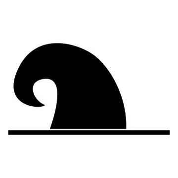 Wizard hat the black color icon . Stock Illustration