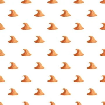 Wizard hat halloween magic sorcerer costume seamless pattern Illustrazione stock