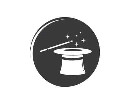 Wizard hat vector icon illustration design Illustrazione stock