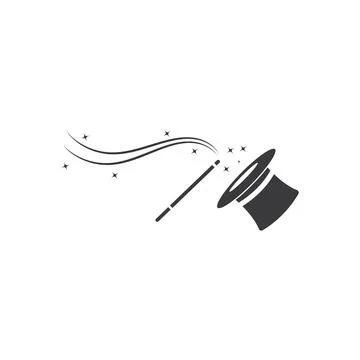 Wizard hat vector icon illustration design Stock Illustration