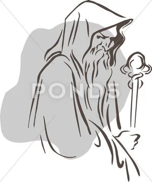 Wizard Stock Illustration