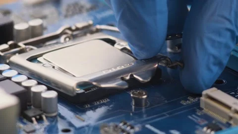 The wizard inserts the processor Stock Footage 252670165