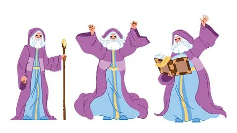 Wizard magic vector Stock Illustration