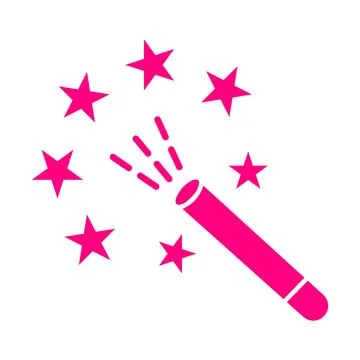 Wizard, Magic wand icon logo Stock Illustration