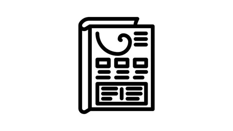 Wizard of oz testing ux ui line icon animation Stock Footage 326756967