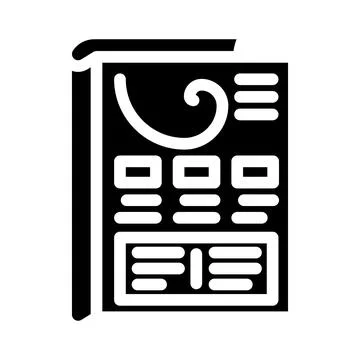 Wizard of oz testing ux ui glyph icon vector illustration Stockillustratie