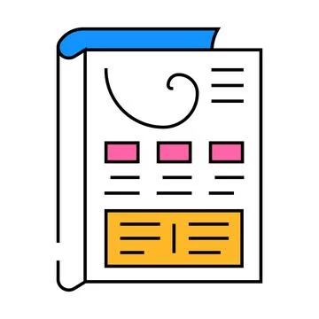 Wizard of oz testing ux ui icon color illustration Stockillustratie