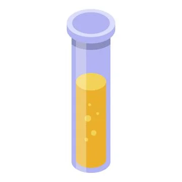 Wizard potion test tube icon, isometric style Stock Illustration