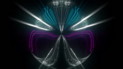 Wizard sphere energy lines and rays distortion animation VJ Loop Stock-Footage 144952563