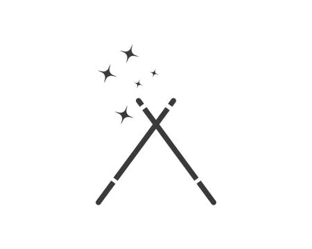 Wizard wand  vector icon illustration design Stock-Illustration