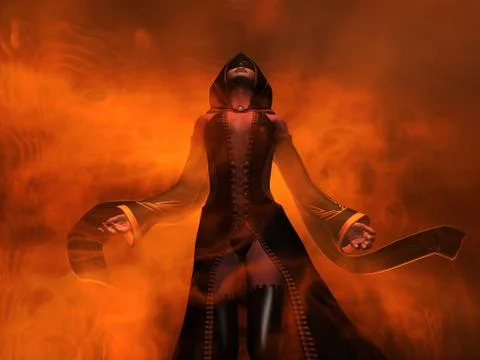 Wizard woman Stock Illustration